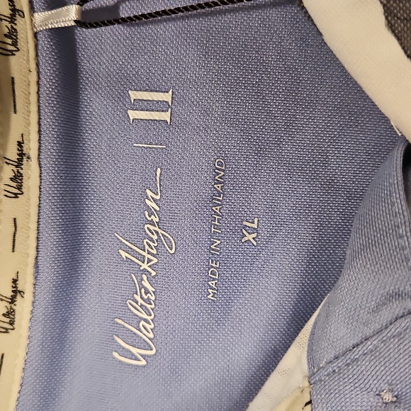 Walter Hagen NWT Golf Dri Fit Polo Mens, Floral Bird Bluejay 11 Majors Shirt XL - Picture 8 of 12